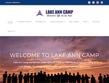 Tablet Screenshot of lakeanncamp.com